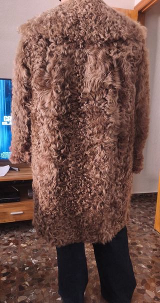 Abrigo Piel de Cordero Marrón