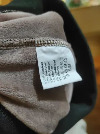 Mallas térmicas forradas negras Talla S M