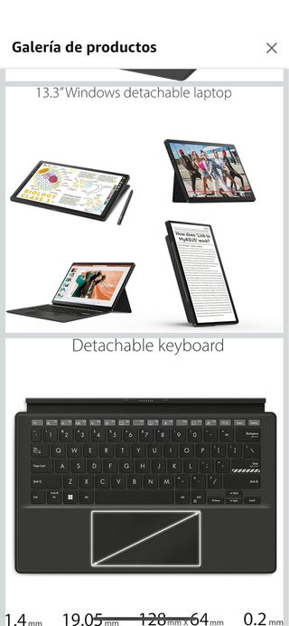 Tablet/Portátil ASUS OLED 13 2en1 + teclado + Pen.