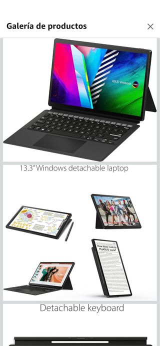 Tablet/Portátil ASUS OLED 13 2en1 + teclado + Pen.