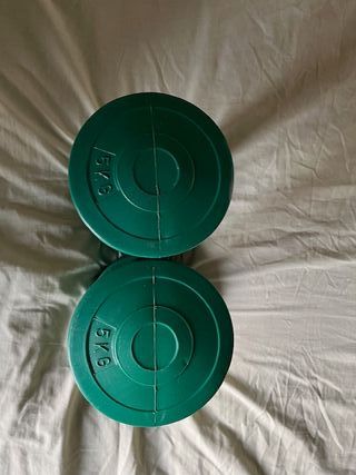 Par Mancuernas Vinilo 5 Kg (10 Kg Total)