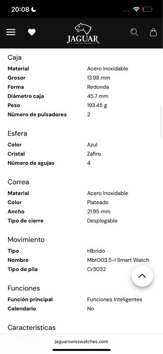 Reloj Jaguar Connected Hombre J888/1 (SIN ESTRENAR