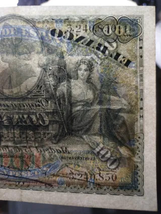 Billete 100 pesetas Banco de España 1907