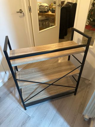 Estantería Metálica con Baldas Madera