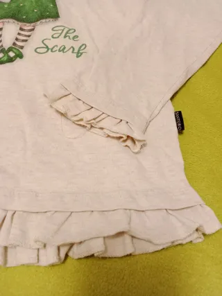 Camiseta Santoro Talla 14, color crudo jaspeado.