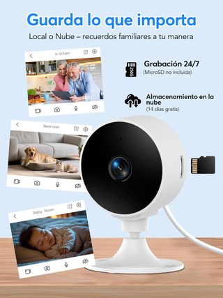 Cámara Vigilancia WiFi Interior 2K 3 MP NUEVA