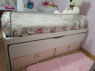 Cama compacta 90cm con cajones