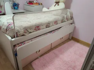 Cama compacta 90cm con cajones