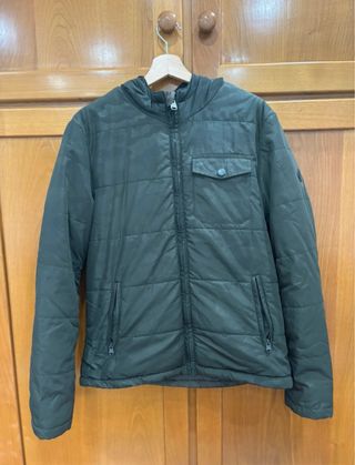 Casaco Tiffosi verde acolchoado com capuz