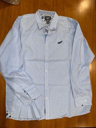 Camisa All Blacks Clásica Azul/Blanco Talla 3XL.