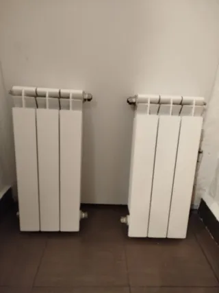 Radiadores de agua blancos (2 unidades)
