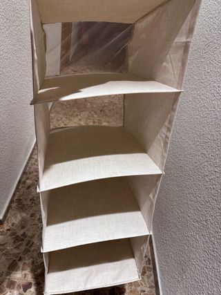 Organizador de tela beige