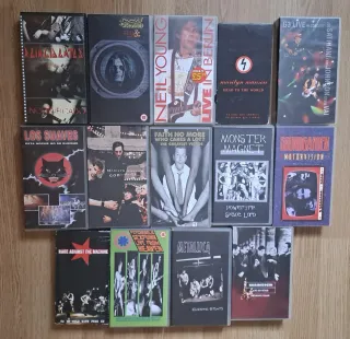 Lote 14 Cintas VHS Música Rock/Metal