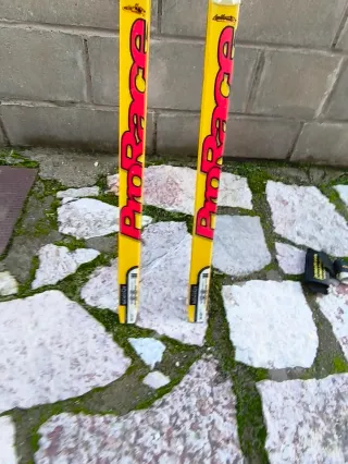 Esquís Salomon Prorace Visu + Bastones