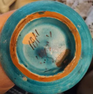 Jarrón de cerámica de Marruecos años 60