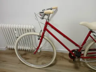 Bicicleta Paseo Italiana Años 40 Roja