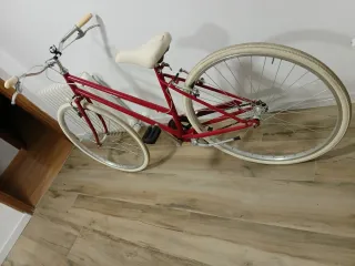 Bicicleta Paseo Italiana Años 40 Roja