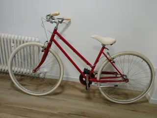 Bicicleta Paseo Italiana Años 40 Roja