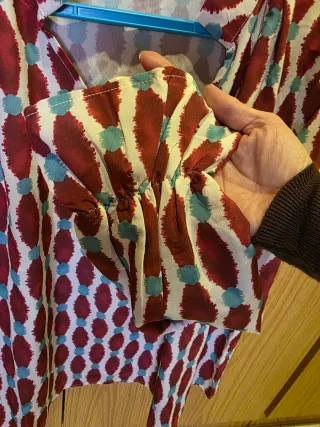 Camisa estampada manga larga