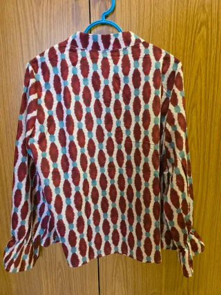 Camisa estampada manga larga