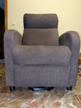 Sillón Elevador Reclinable Eléctrico Gris