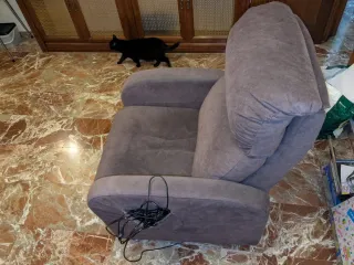 Sillón Elevador Reclinable Eléctrico Gris