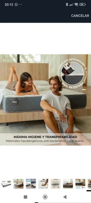 Colchón Nalui 180x200