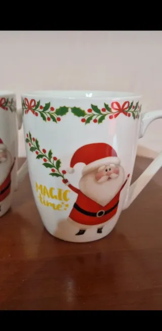 Set 2 Tazze Natale Babbo Natale