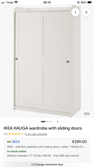 Armario IKEA Hauga Blanco Casi Nuevo