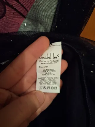 Vestido Anabel Lee Negro con Tul Transparente