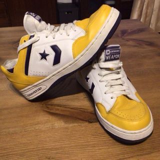 Converse Weapon Talla 44 Blanco/Amarillo