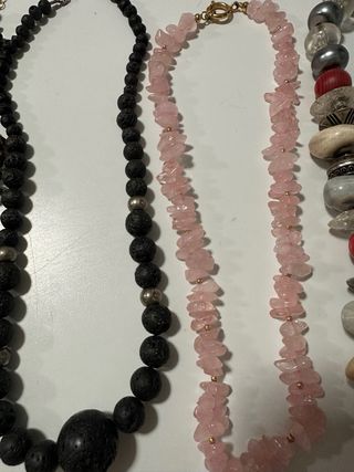 Set 4 collane pietre naturali