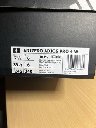 Adidas adizero pro 4 blancas
