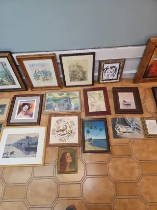 Lote de 20 Cuadros Pintados