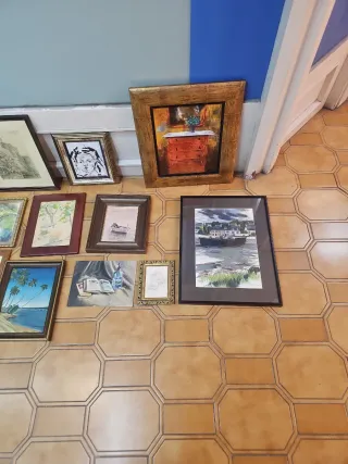 Lote de 20 Cuadros Pintados