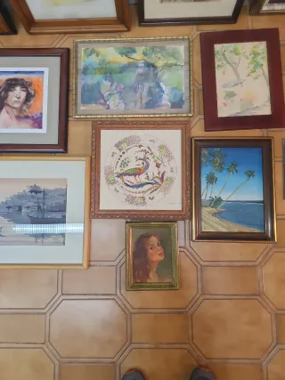 Lote de 20 Cuadros Pintados