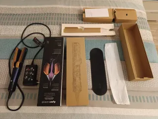 Plancha Dyson Airstrait Azul/Dorado