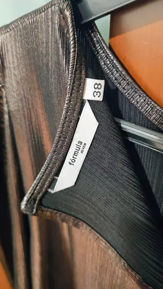 Blusa Metálica Manga Larga