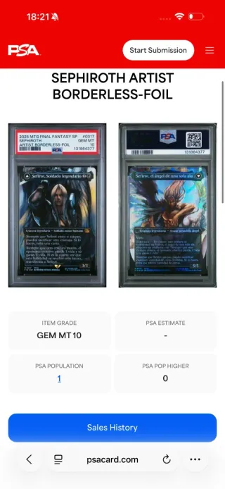 2025 MTG SPANISH FINAL FANTASY #0317 - PSA 10