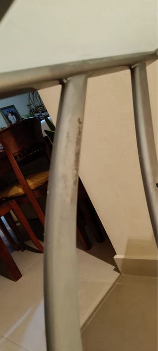 Escritorio cristal y metal  estudio /teletrabajo