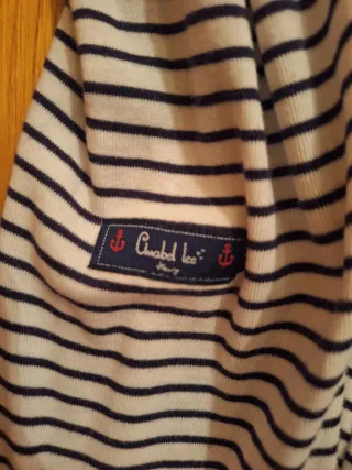 Camiseta Anabel Lee rayas y langosta