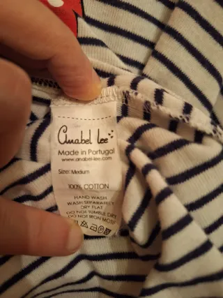 Camiseta Anabel Lee rayas y langosta