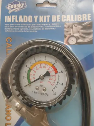 Inflador y Kit de Calibre Edusky