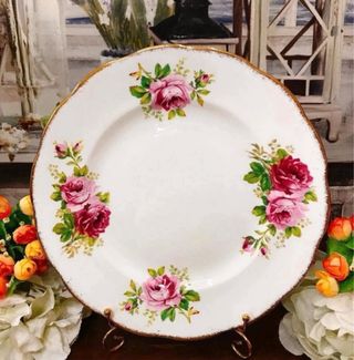 Royal Albert Piatti Rose Porcellana Set