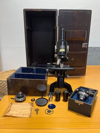 Microscopio Spencer Buffalo USA Antiguo