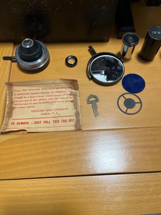 Microscopio Spencer Buffalo USA Antiguo