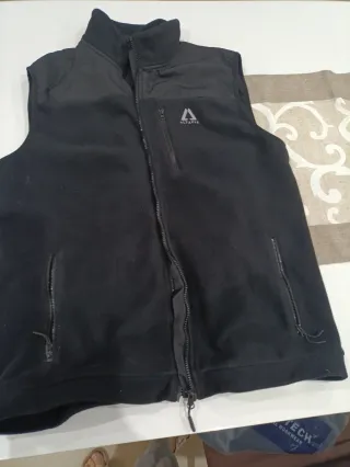Gilet pile ALTAVIA nero zip