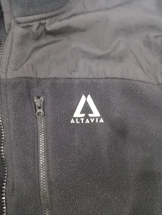 Gilet pile ALTAVIA nero zip