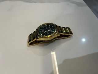 Reloj Festina Cronógrafo Hombre Dorado Verde