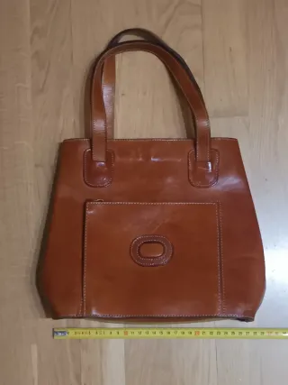 Bolso de cuero auténtico